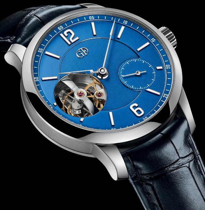Review Fake Greubel Forsey Tourbillon 24 Secondes Vision Platinum Blue Dial luxury watches